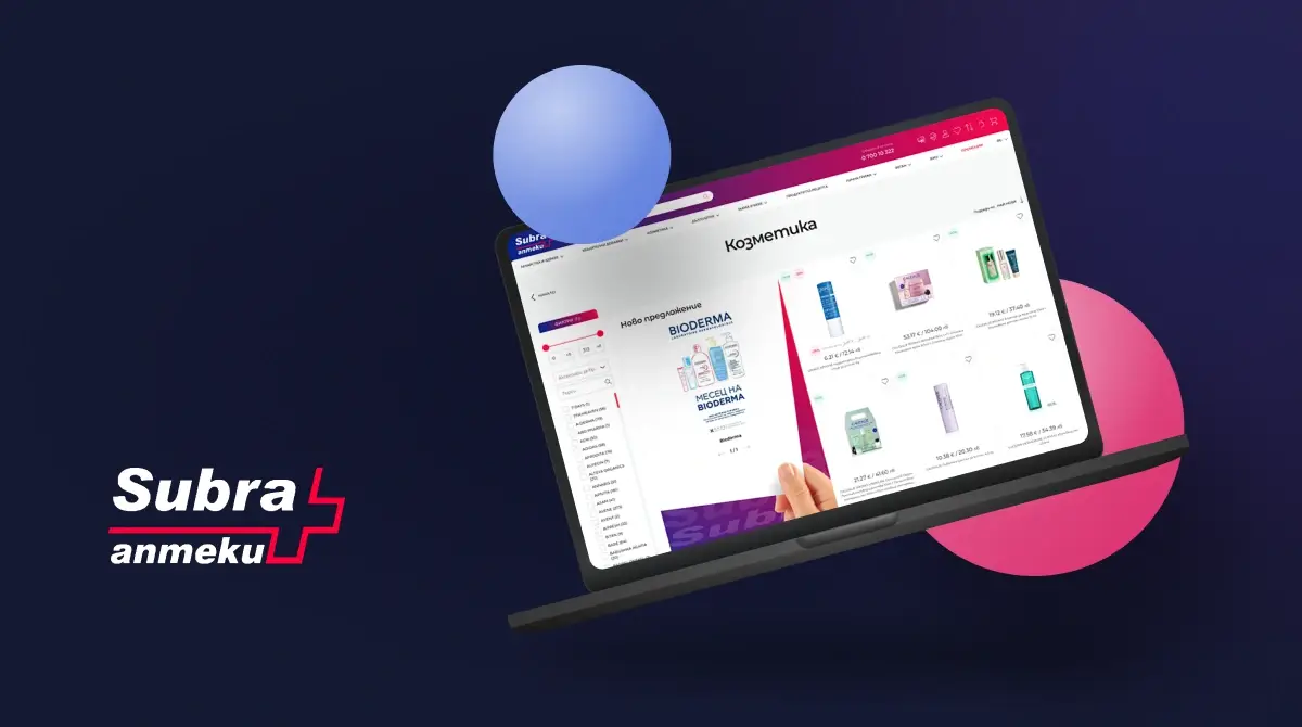 Кампания на CreateX за SEO съпорт на аптеки Subra